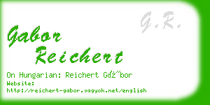 gabor reichert business card